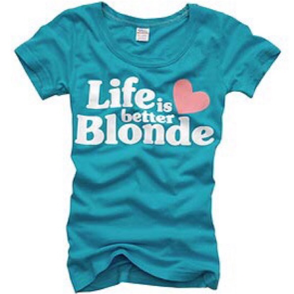 Life Is Better Blonde Tshirt ASO Jessica Simpson - Picture 3 of 8